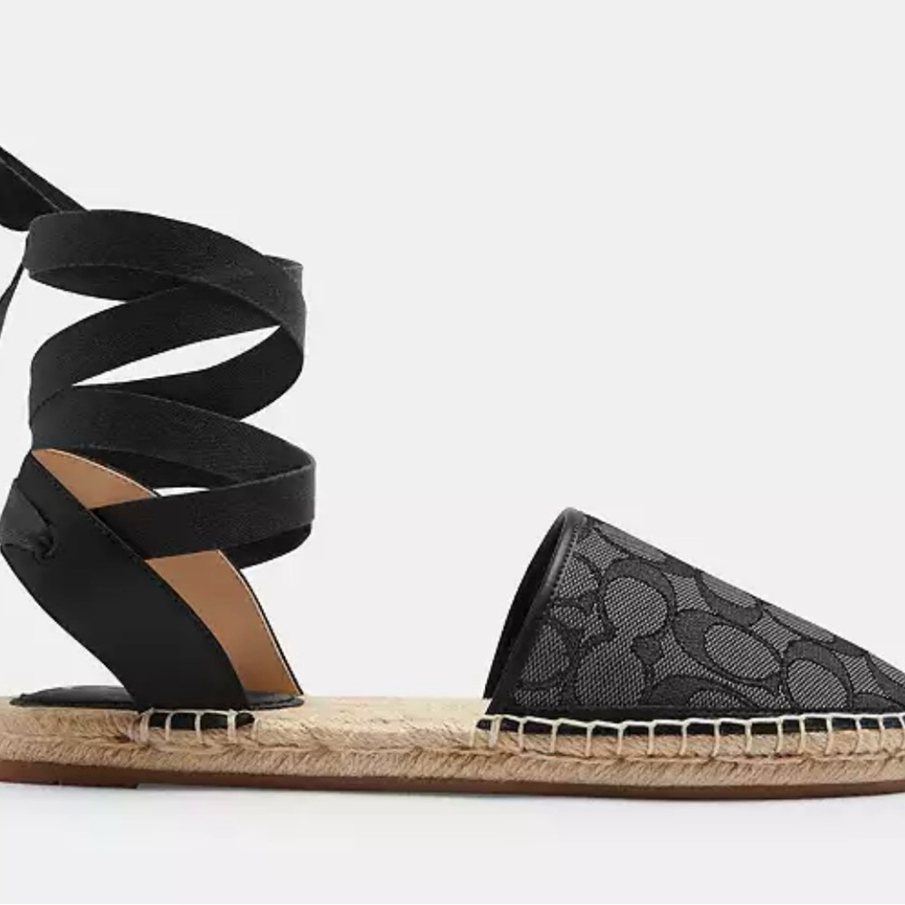 Coach Connie Espadrille In Signature Jacquard